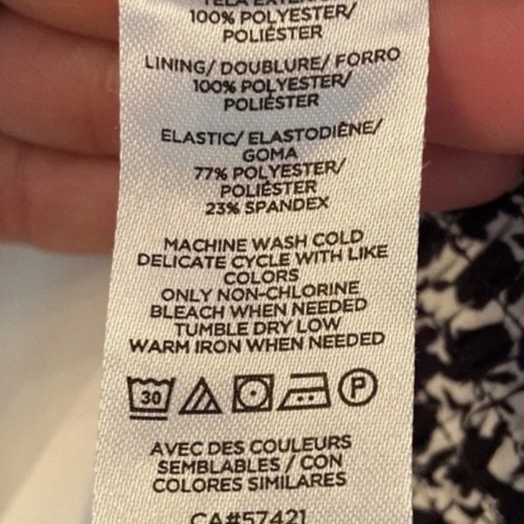 ANN TAYLOR Smocked Leaf Print Midi Dress - Picture 3 of 6